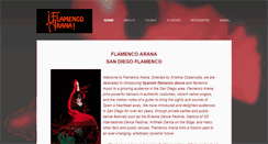 Desktop Screenshot of flamencoarana.com